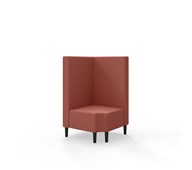 Hörnmodul Snake 90 grader R 12 med träben, mellanhög rygg SH43