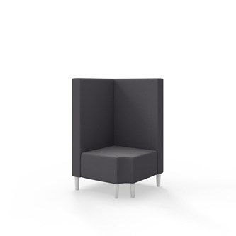 Hörnmodul Snake 90 grader R 12 med träben, mellanhög rygg SH43