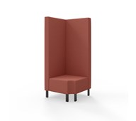 Hörnmodul Snake 90 grader R 12 med metallben, hög rygg SH43