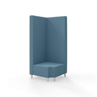 Hörnmodul Snake 90 grader R 12 med träben, hög rygg SH37,5