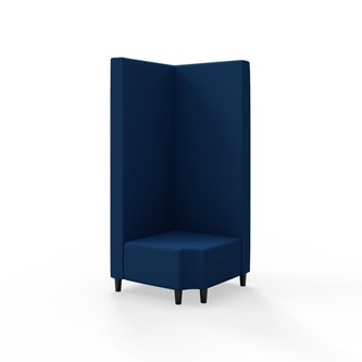 Hörnmodul Snake 90 grader R 12 med träben, hög rygg SH37,5