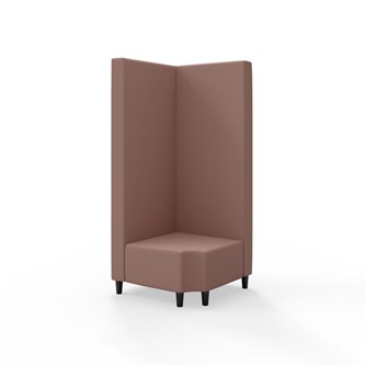 Hörnmodul Snake 90 grader R 12 med träben, hög rygg SH37,5