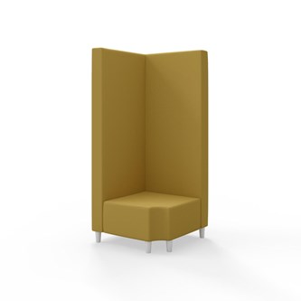 Hörnmodul Snake 90 grader R 12 med träben, hög rygg SH37,5