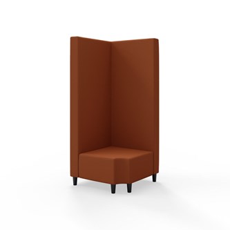 Hörnmodul Snake 90 grader R 12 med träben, hög rygg SH37,5