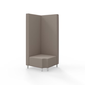 Hörnmodul Snake 90 grader R 12 med träben, hög rygg SH37,5