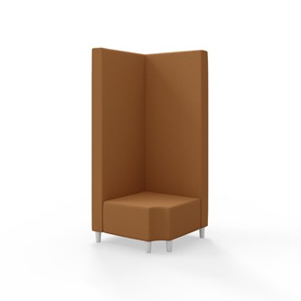 Hörnmodul Snake 90 grader R 12 med träben, hög rygg SH37,5