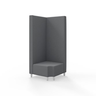 Hörnmodul Snake 90 grader R 12 med träben, hög rygg SH37,5