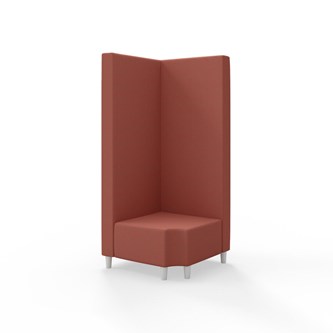 Hörnmodul Snake 90 grader R 12 med träben, hög rygg SH37,5