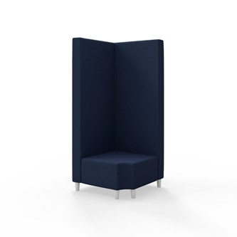 Hörnmodul Snake 90 grader R 12 med träben, hög rygg SH37,5