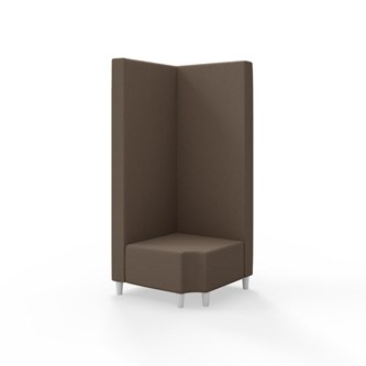 Hörnmodul Snake 90 grader R 12 med träben, hög rygg SH37,5