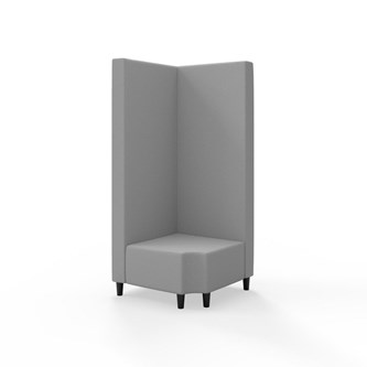 Hörnmodul Snake 90 grader R 12 med träben, hög rygg SH37,5