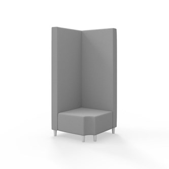 Hörnmodul Snake 90 grader R 12 med träben, hög rygg SH37,5