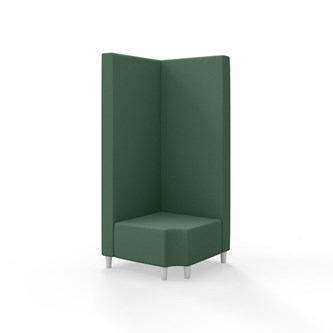 Hörnmodul Snake 90 grader R 12 med träben, hög rygg SH37,5