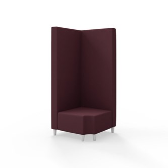 Hörnmodul Snake 90 grader R 12 med träben, hög rygg SH37,5