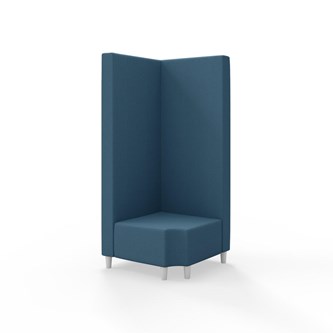 Hörnmodul Snake 90 grader R 12 med träben, hög rygg SH37,5