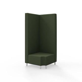 Hörnmodul Snake 90 grader R 12 med träben, hög rygg SH37,5