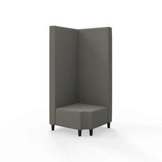 Hörnmodul Snake 90 grader R 12 med träben, hög rygg SH37,5