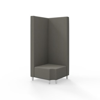 Hörnmodul Snake 90 grader R 12 med träben, hög rygg SH37,5