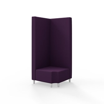 Hörnmodul Snake 90 grader R 12 med träben, hög rygg SH37,5