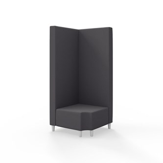 Hörnmodul Snake 90 grader R 12 med träben, hög rygg SH37,5