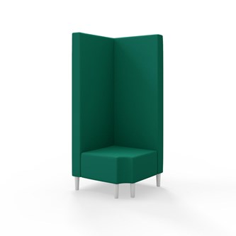 Hörnmodul Snake 90 grader R 12 med träben, hög rygg SH43