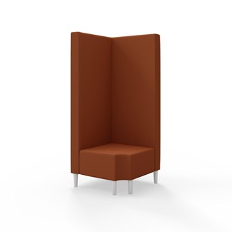 Hörnmodul Snake 90 grader R 12 med träben, hög rygg SH43