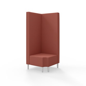 Hörnmodul Snake 90 grader R 12 med träben, hög rygg SH43