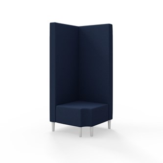 Hörnmodul Snake 90 grader R 12 med träben, hög rygg SH43