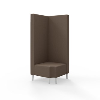 Hörnmodul Snake 90 grader R 12 med träben, hög rygg SH43