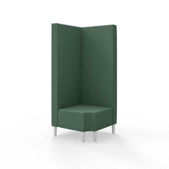 Hörnmodul Snake 90 grader R 12 med träben, hög rygg SH43