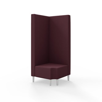 Hörnmodul Snake 90 grader R 12 med träben, hög rygg SH43