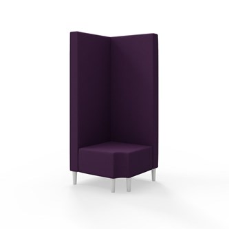 Hörnmodul Snake 90 grader R 12 med träben, hög rygg SH43