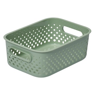 Förvaringskorg av återvunnen plast, liten