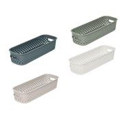 Förvaringskorg av återvunnen plast, avlång