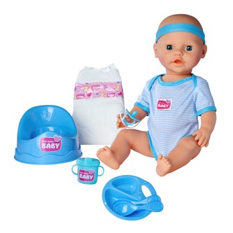 Kissdocka Pelle med potta