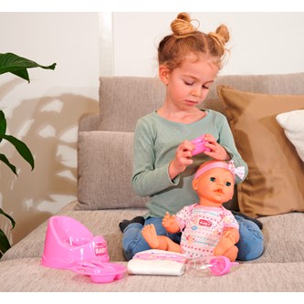 Kissdocka Stina med potta