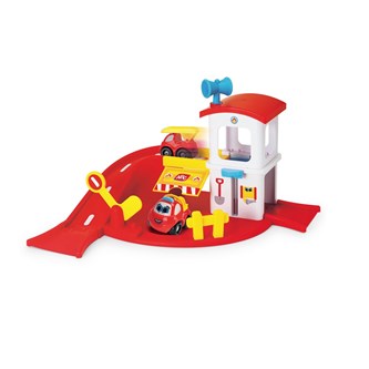 Brandstation med bilramp