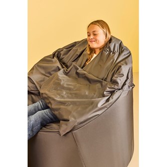 Protac Sensit® Bollfåtölj, dark grey inkl fotpall