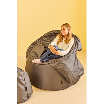Protac Sensit® Bollfåtölj, dark grey inkl fotpall