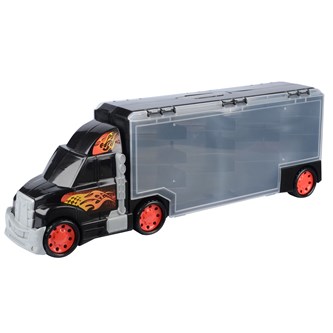 Lastbil med förvaring för 28 bilar