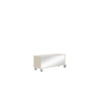 Kubus vitpigmenterad 3 fack med spegelrygg