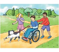 Pussel, gå ut med hunden