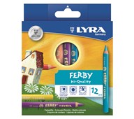 Färgpennor Lyra Super Ferby, 12-pack 12 cm