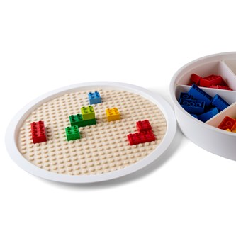 Sorteringslåda med byggmatta