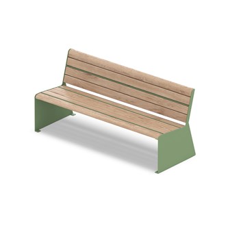 MeetUp bänk med ryggstöd
