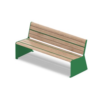 MeetUp bänk med ryggstöd