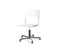 Stol Como FSC gas (låg) Alu glidfot stor sits silverstativ