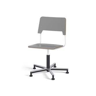 Stol Como FSC BX gas (hög) Alu glidfot stor sits vitt stativ