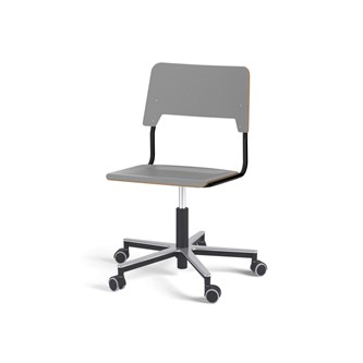 Stol Como FSC BX gas (låg) Alu hjul stor sits svart stativ