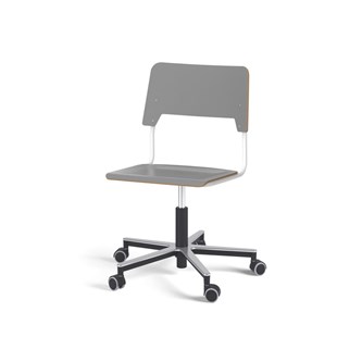 Stol Como FSC BX gas (hög) Alu hjul stor sits vitt stativ